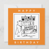 Startborstbeen Opblaasbare Barmaïde Cartoon Kaart (Voorkant)