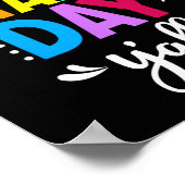 Startdag Yall testdag testdag leraar studenten Poster (Hoek)