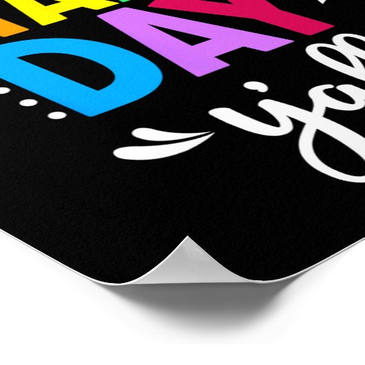 Startdag Yall testdag testdag leraar studenten Poster (Hoek)