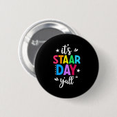 Startdag Yall testdag testdag leraar studenten Ronde Button 5,7 Cm (Voorkant /achterkant)