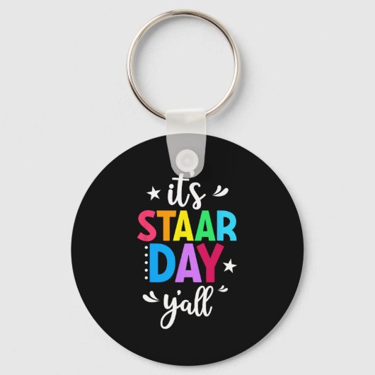 Startdag Yall testdag testdag leraar studenten Sleutelhanger (Voorkant)