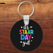 Startdag Yall testdag testdag leraar studenten Sleutelhanger (Voorkant)