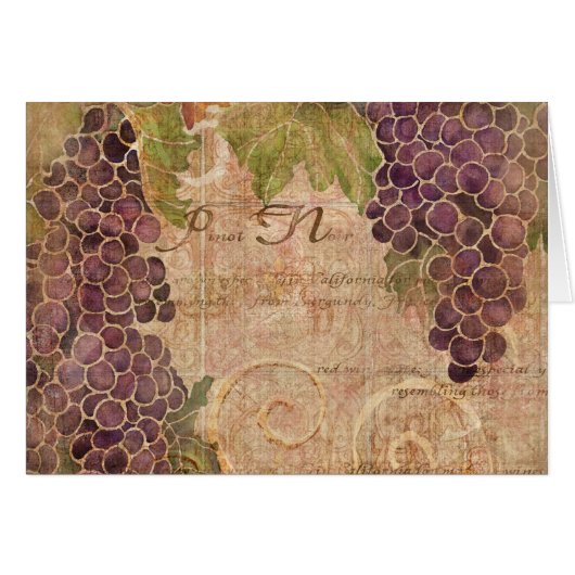 Startdecor voor Aged Grape Vineyard Waterverf (Voorkant Horizontaal)