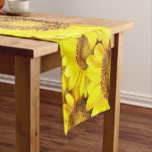 Startdecor voor zonnebloemontwerptafel korte tafelloper (Voorbeeld)