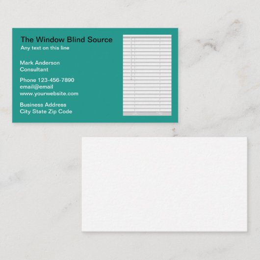 Startdecorteervensterranden Visitekaartje (Voorkant / Achterkant)