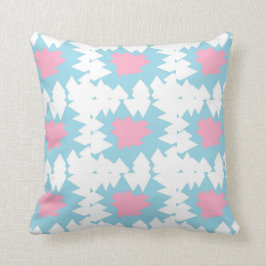 Startdeklaag comfortabel roze witte baby blauw kussen