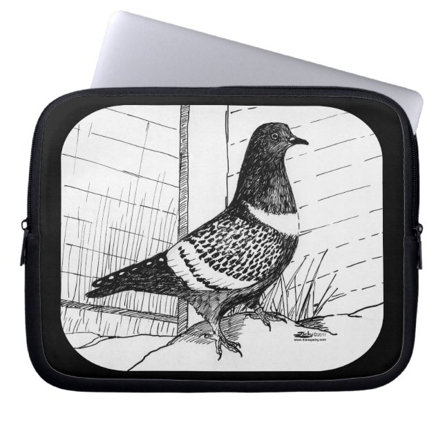 Startduif 1973 laptop sleeve (Voorkant)