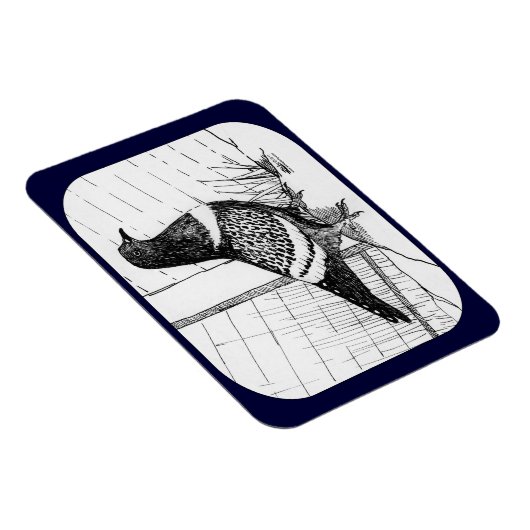 Startduif 1973 magneet (Rechterzijde)