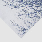 Starten in een boom - Cyanotype-effect Tissuepapier (Detail)