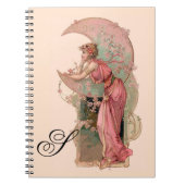 STARTEN/LADY VAN DE MON,STROMEN IN PINKMONOGRAM NOTITIEBOEK (Voorkant)