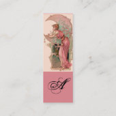 STARTEN / LADY VAN DE MOON MET STROMEN IN PINK MINI VISITEKAARTJE (Achterkant)