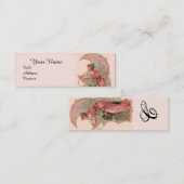 STARTEN / LADY VAN DE MOON MET STROMEN IN PINK MINI VISITEKAARTJE (Voorkant / Achterkant)