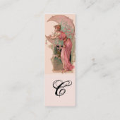 STARTEN / LADY VAN DE MOON MET STROMEN IN PINK MINI VISITEKAARTJE (Achterkant)