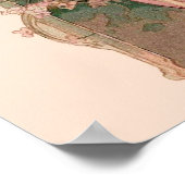 STARTEN / LADY VAN DE MOON MET STROMEN IN PINK POSTER (Hoek)