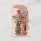 STARTEN / LADY VAN DE MOON MET STROMEN IN PINK VISITEKAARTJE (Achterkant)