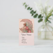 STARTEN / LADY VAN DE MOON MET STROMEN IN PINK VISITEKAARTJE (Staand voorkant)