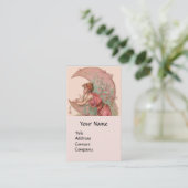 STARTEN / LADY VAN DE MOON MET STROMEN IN PINK VISITEKAARTJE (Staand voorkant)