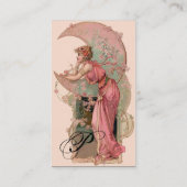 STARTEN / LADY VAN DE MOON MET STROMEN IN PINK VISITEKAARTJE (Achterkant)