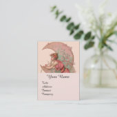 STARTEN / LADY VAN DE MOON MET STROMEN IN PINK VISITEKAARTJE (Staand voorkant)