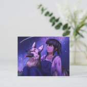 Starten met een hond briefkaart (Staand voorkant)