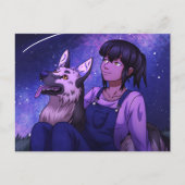 Starten met een hond briefkaart (Voorkant)