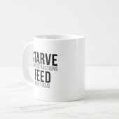 Starten met je afleidingen koffiemok (Voorkant links)