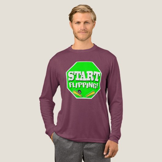 Starten met vliegen Tri-Blend shirt (Voorkant)