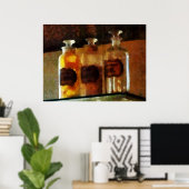 STARTEN ONDER $20 - Apothecaire flesjes Poster (Thuiskantoor)