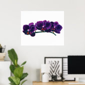 STARTEN ONDER $20 - Paarse Phalaenopsis Orchids Poster (Thuiskantoor)