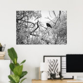 Starten op een bevroren boom poster (Thuiskantoor)