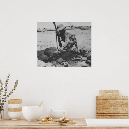 Starten van de Turkse soldaat Poster (Keuken)