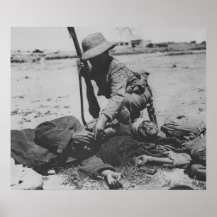 Starten van de Turkse soldaat Poster