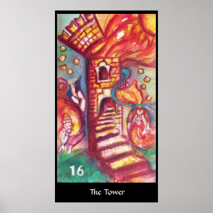STARTEN VAN DE VERLORENDE SCHADUWEN De toren Poster