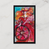 STARTEN VAN HET VERLOREN SCHADOWS-wiel van het zwa Visitekaartje (Achterkant)