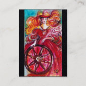 STARTEN VAN HET VERLOREN SCHADOWS-wiel van het zwa Visitekaartje (Achterkant)