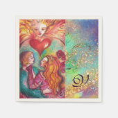 STARTEN VAN VERLIES DE SCHADOWS,LOVERS Valentijnsd Servetten (Voorkant)