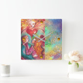 STARTEN VAN VERLIES DE SCHADOWS,LOVERS Valentijnsd Vierkante Klok (Huis)