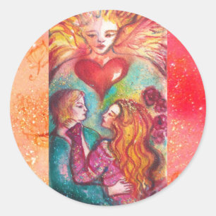 STARTEN VERLOREN SHADOWS, LOVERS Valentijnsdag Hea Ronde Sticker