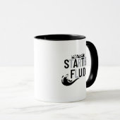 STARTER FLUID Fun Modern Trendy Typography Quote Mok (Voorkant rechts)