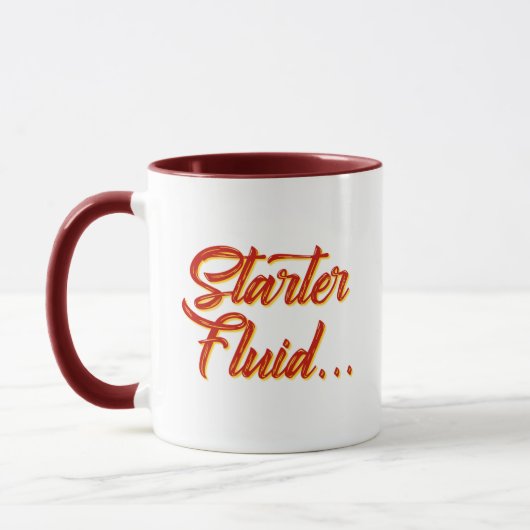 Starter Fluid mok | Funny Coffee Gift Mok (Links)