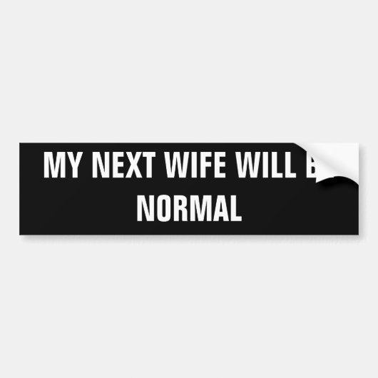 Starter Wife Bumpersticker (Voorkant)