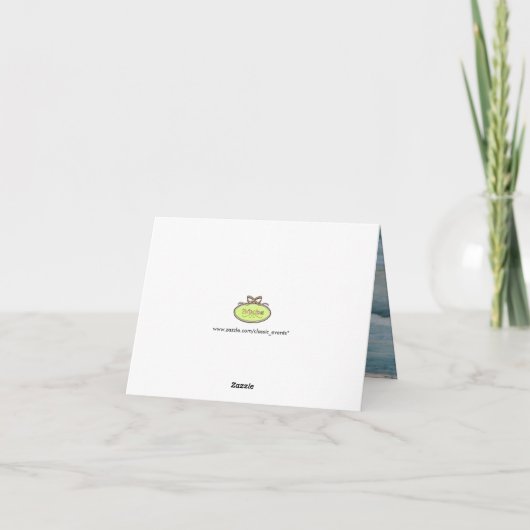 Startfoto's/Opmerkingskaarten Bedankkaart (Achterkant)