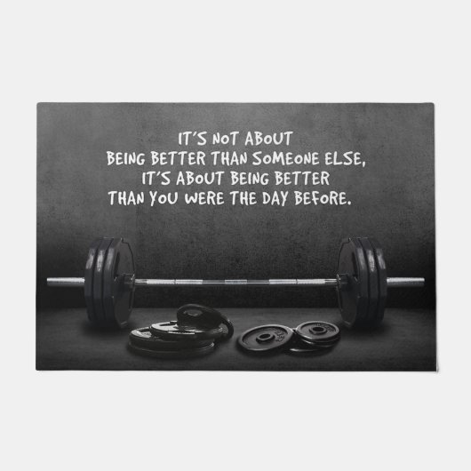 Startgym Decor, fitness Motivation Doormat Deurmat (Voorkant)