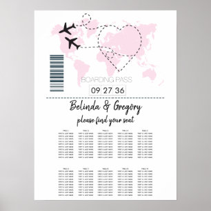 Startkaart voor het instappen van passerende passa poster