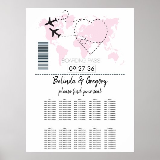 Startkaart voor het instappen van passerende passa poster (Voorkant)