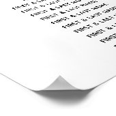 Startkaart voor het instappen van passerende passa poster (Hoek)