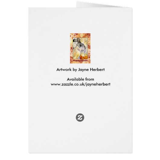 Startkaart voor Pasen (Achterkant)