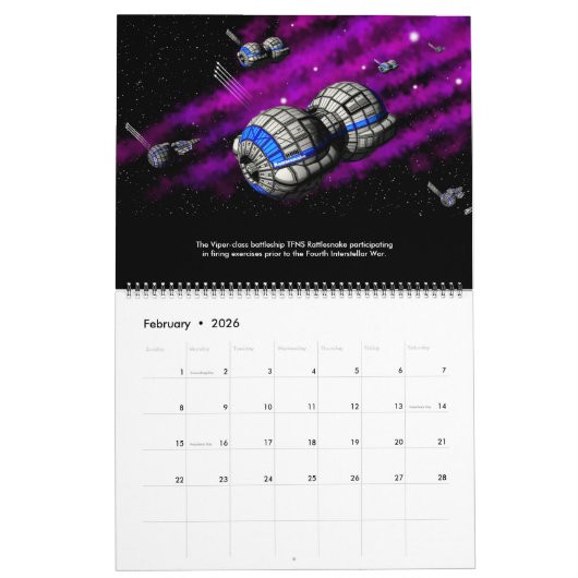 Startkalender: Terran Federation Navy, 2nd Ed Kalender (Feb 2026)