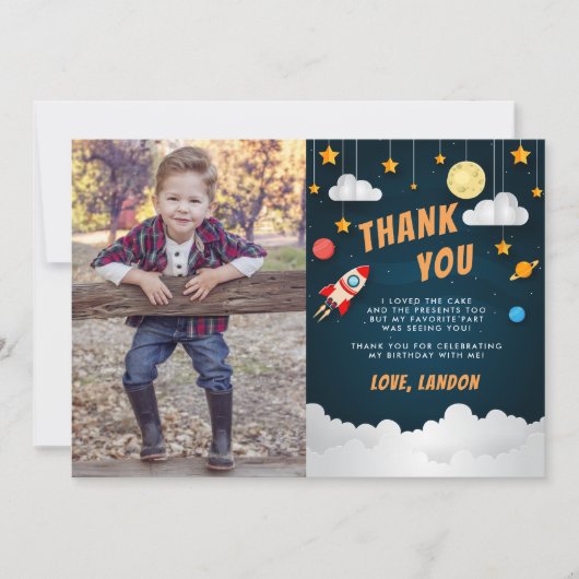 Startklaar | Platte bedankkaart (Voorkant)