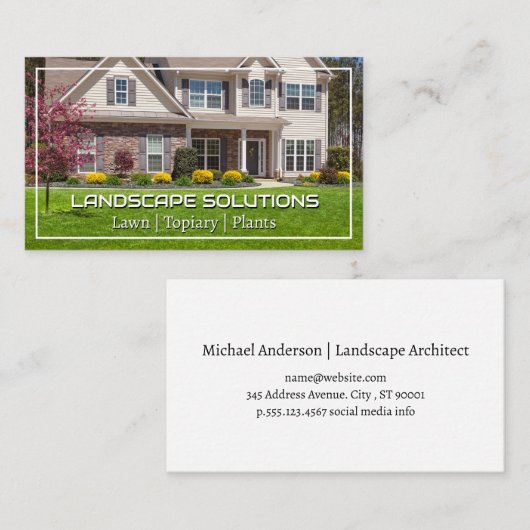 Startlandschapsontwerp | Stad Visitekaartje (Voorkant / Achterkant)